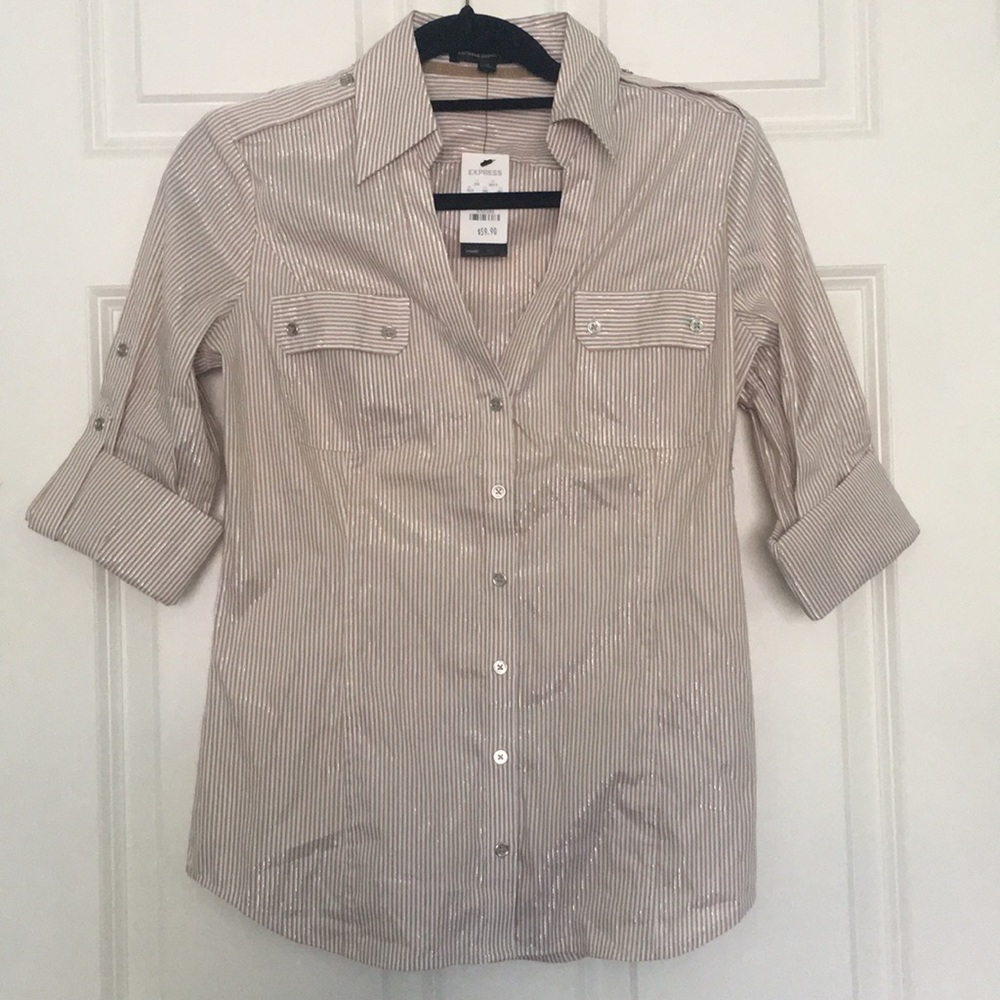 Express Button Down Top